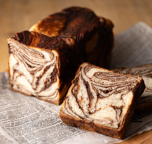 Japanese chocolate shokupan milk bread