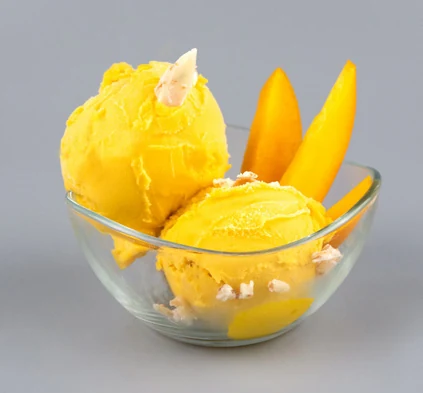 Kurimu mango, passion fruit and yuzu sorbet from the HORECA 2026 catalogue